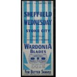 SHEFFIELD WEDNESDAY V STOKE CITY FA CUP 1945-46
