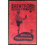 BRENTFORD V BIRMINGHAM CITY 1938-39