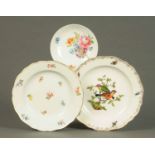 A Dresden porcelain cabinet plate, decor