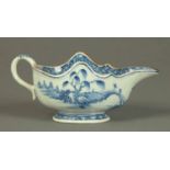 An early 19th century Chinese blue and w