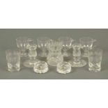 Four 19th century custard glasses, pair