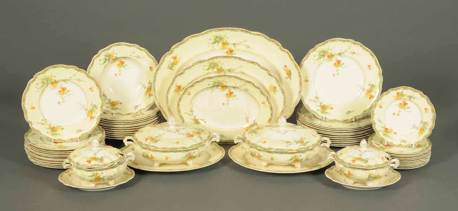 A Johnson Brothers Old Staffordshire part dinner service, comprising twelve 10 inch plates, - Image 2 of 3