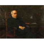 A 19th century oil painting on canvas, portrait of the Reverend Legh Richmond Ayre MA,