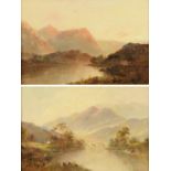 F.E. Jamieson, pair of oil paintings on canvas, "Loch Etive" and "Near Balmoral".