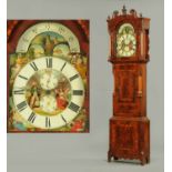 An early Victorian mahogany longcase clock,