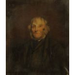 English School (19th century), oil on canvas, portrait of an elderly gentleman.  29 ins x 24 ins,