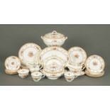 A Spode Rockingham pattern dinner service, comprising six dinner plates, six soup bowls, ashette,