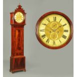 An early 19th century mahogany longcase clock, by George Innes of Glasgow, with circular dial and