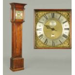 A George III longcase clock by William Porthouse of Penrith, single pointer, brass dial , 10.25 inch