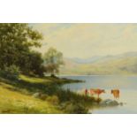 Edward Horace Thompson (1879-1949), oil on canvas, "Full Summer, Rydal Water".  11.