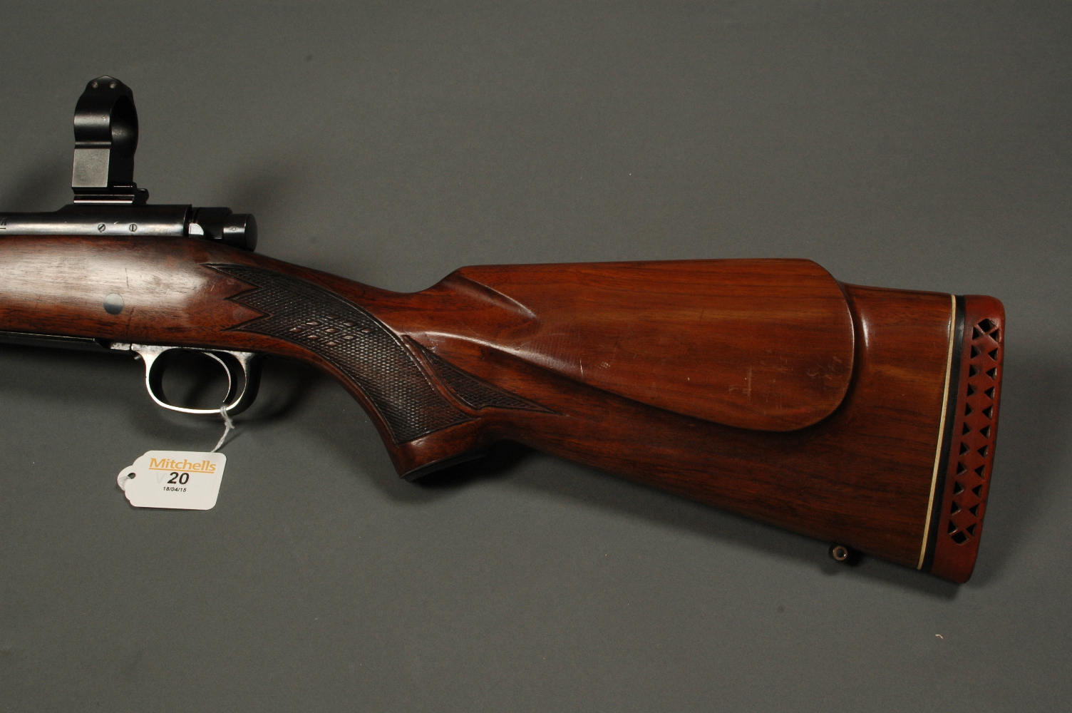 Winchester Model 70 bolt action rifle, 7 mm Remington magnum, 30 mm mounts, screw cut.  Serial No. - Image 2 of 3