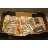 Box of jelly baits, fish, worms, etc.