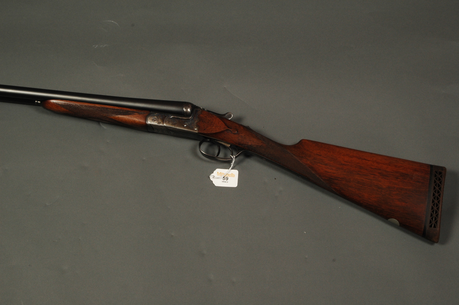 Jabali Spanish side/side 12 bore shotgun, 28 inch barrels, 1/2 and 1/4 choke, ejector, boxlock,