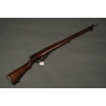 BSA .303 Long Lee Enfield Service rifle, bolt action, detachable magazine.  Length 49.5 ins, rear