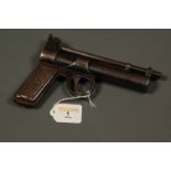Webley Junior Pre-War .177 air pistol, circa 1930.  Length 7.5 ins. Serial No. J22449.