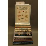 14 books, freshwater fishing, including "Fly Patterns" by Taff Price with letter from Taff Price.