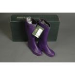 Pair of Le Chameau ladies Wellingtons, Iris 2, Violet Fonce (4), new.