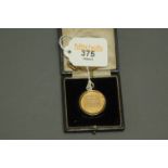 Gold Hound Trailing Association medal, inscribed "Presented to The Trainer of The Winning Hound
