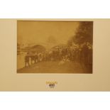 Hunt photograph possibly The Carlisle Otterhounds in Appleby, circa 1860.  15 cm x 21 cm, stamp