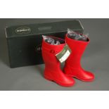 Pair of Le Chameau ladies Wellingtons, Iris 2, Rouge Vermilion (4), new.