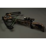 Barnett Penetrator crossbow, fitted with Barnett 4 x 32 scope.