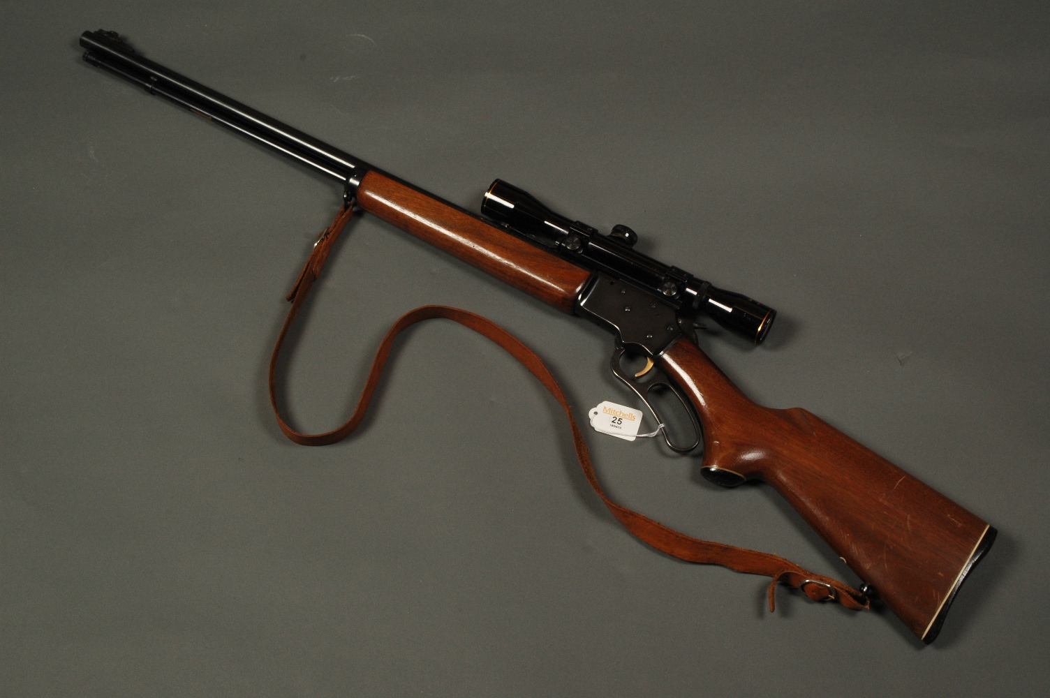 Marlin Firearms Company Original Golden 39A .22 LR lever action rim fire rifle, fitted with a Nikko