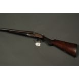 C.H. Smith of Birmingham 12 bore side/side shotgun, 30 inch nitro-proof Damascus barrels, 3/4 and