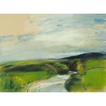 * Donald Wilkinson (20th/21st century), pastel, river landscape, 52.