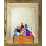 * Linda Cooper (nee Ryle) (20th/21st century), oil on panel, "Spice Cupboard", initialled.