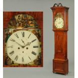 An early 19th century mahogany longcase clock, Scottish,