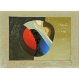 * Alistair Morton (20th/21st century), oil on board, "Rounded Form in Colours on Two Tones of