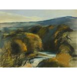 * Donald Wilkinson (20th/21st century), pastel, wooded river landscape at Isel.