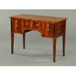 A 19th century inlaid mahogany sideboard,