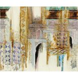 * Lynda Roberts (20th/21st century), mixed media and collage, "Marrakesh IX".