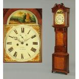 WITHDRAWN - An early 19th century oak and mahogany longcase clock by D.