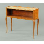 An early 20th century Continental walnut side cabinet,