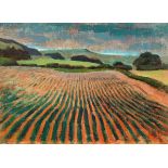 * Ronald Dickinson, oil on canvas board, stubble field.  40 cm x 55 cm (see illustration).