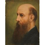 * Oil on wood panel, portrait study of a bearded gentleman, "Sir W Lawson" W Mitchel 188*.