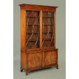 A 19th century mahogany bookcase,