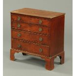 A 19th century mahogany chest of drawers,