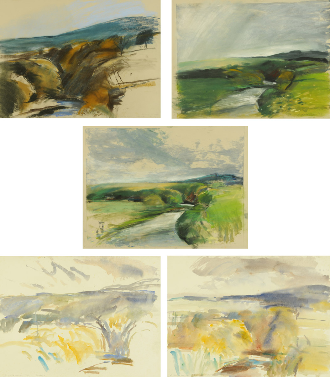 * Donald Wilkinson (20th/21st century), pastel, river landscape, 52. - Image 2 of 2