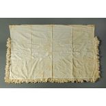 A 19th century handworked cloth,