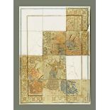 * A group of Turkish/Persian tiles, eight formed in to a group of twelve with four later.
