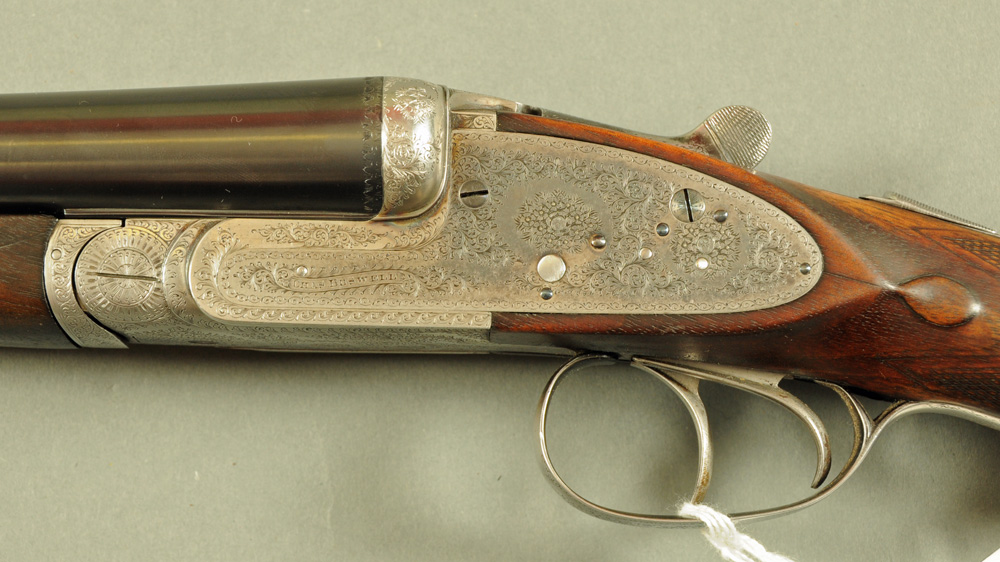 Charles Boswell 12 bore side/side shotgun, 28 inch barrels, 1/2 and cylinder choke, - Image 2 of 3