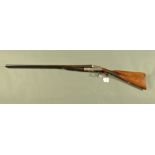 Charles Boswell 12 bore side/side shotgun, 28 inch barrels, 1/2 and cylinder choke,