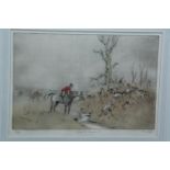 Tom Carr (1912-1977), signed Limited Edition engraving, "Gone to Ground".
