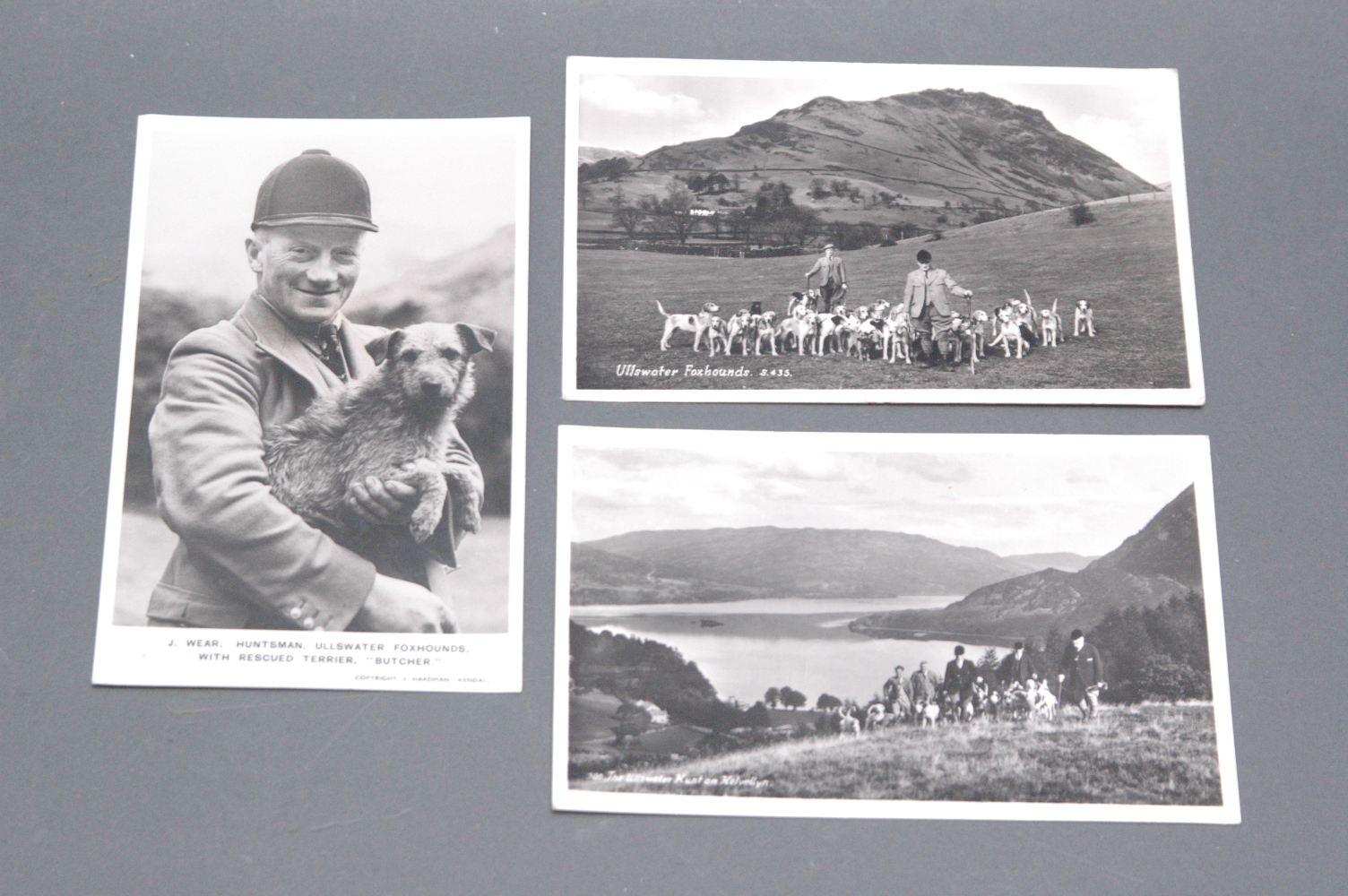 Three Ullswater Foxhounds postcards.