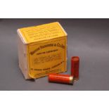 Westley Richards Ltd., box of 25 paper cased No. 6 shot Carlton cartridges, 2.5 inch.