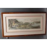 Two late 20th century engravings, "Wild Duck Shooting" and "Pheasant Shooting".