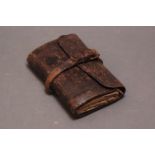 Late 19th/early 20th century leather cast wallet.